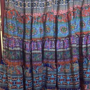 Colorful Patterned Maxi Skirt